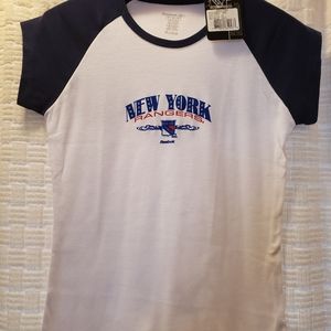 BNWT Reebok New York Rangers Tee with bling!